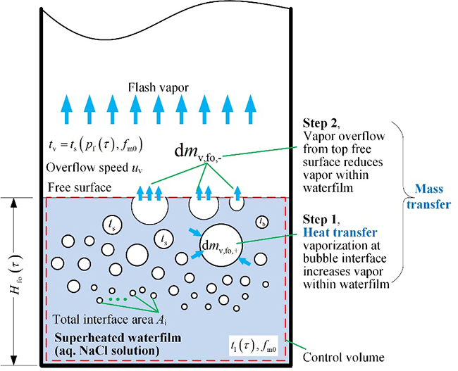Transient heat/mass transfer characteristics during static flash of